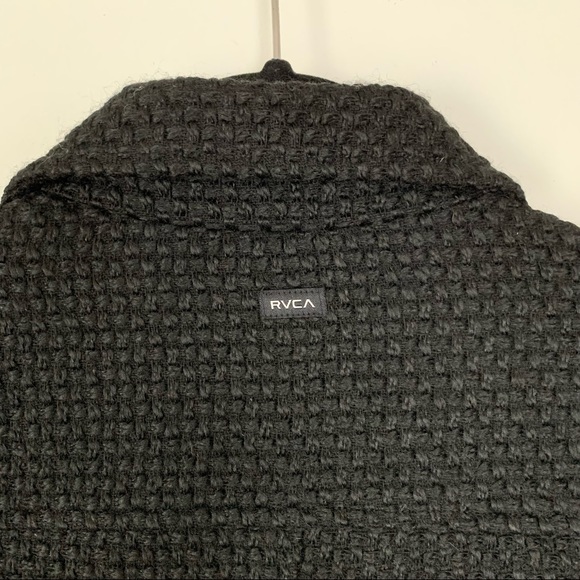 RVCA Black and Gold Layla Tweed Moto Jacket - Picture 4 of 13